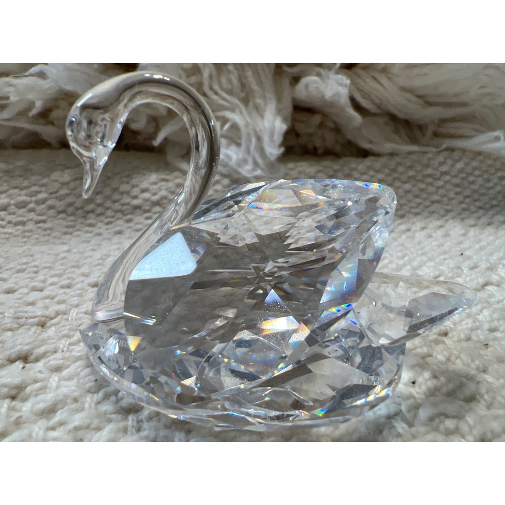 Sparkling Swarovski crystal Swan Figurine‎ Glass Animal Ornament Decor Gift